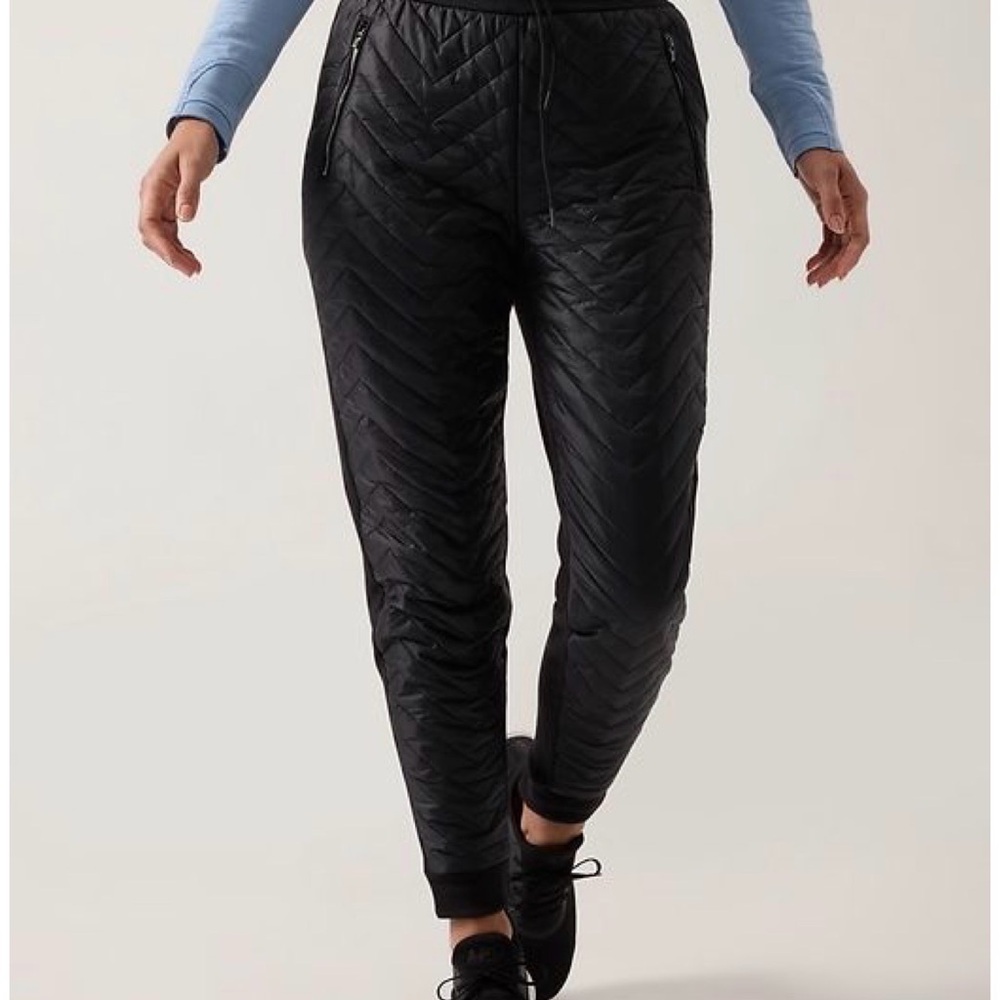 Athleta Solstice Quilted Joggers Size 12